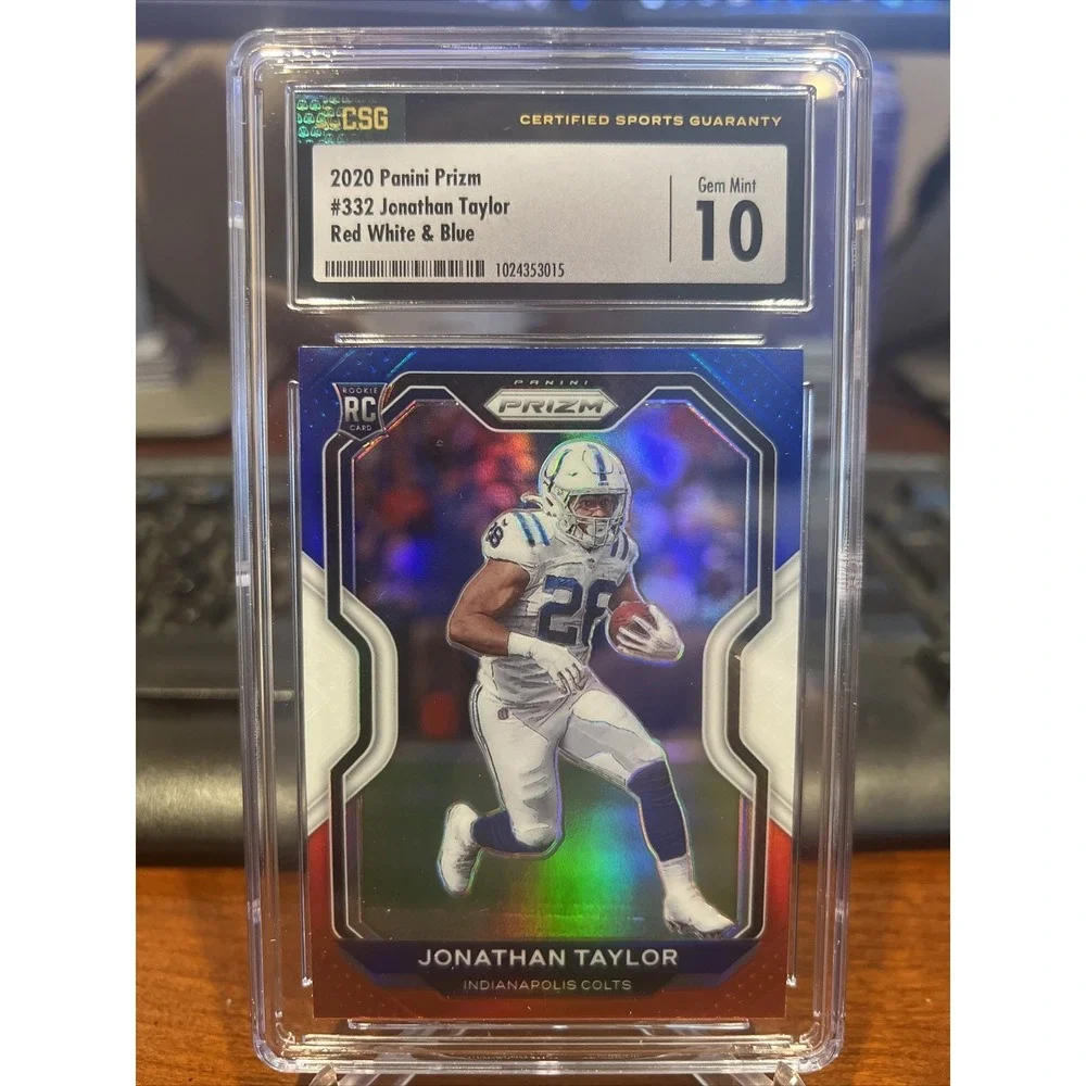 2020 panini prizm jonathan taylor colts red/white/blue prizm CSG 10